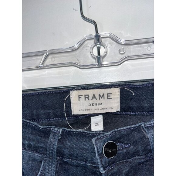 FRAME Le Skinny De Jeanne Dark Wash  Jeans Womens Size 26 - Picture 6 of 8